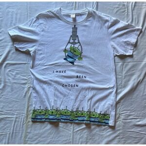 Disney Pixar Toy Story Alien Shirt Mens Large White UTGP I‎ Have Been Chosen Tee